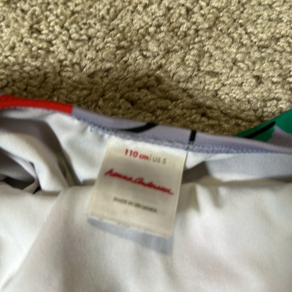 Hanna Andersson Cherry Print One Piece Swimsuit size 5 - Picture 5 of 7